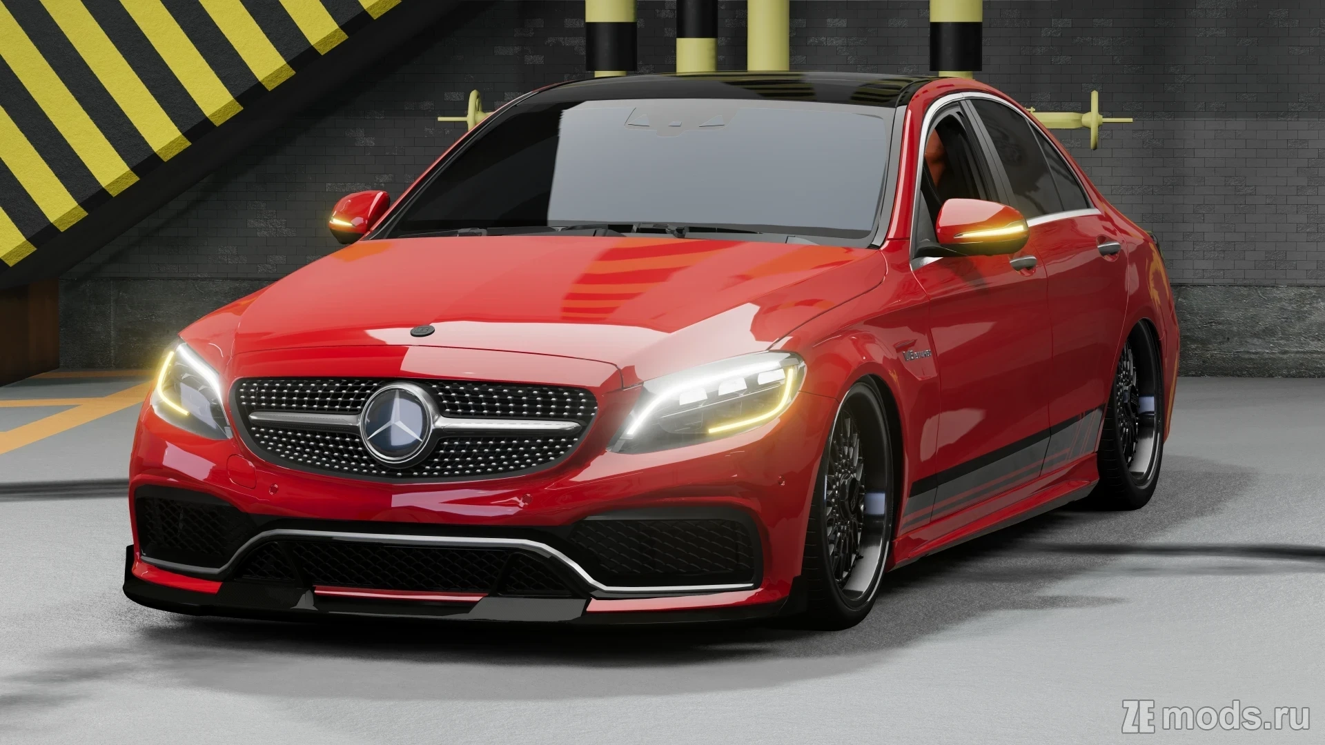 Mercedes Benz AMG V8 C63S W205 (1.0) для BeamNG.drive