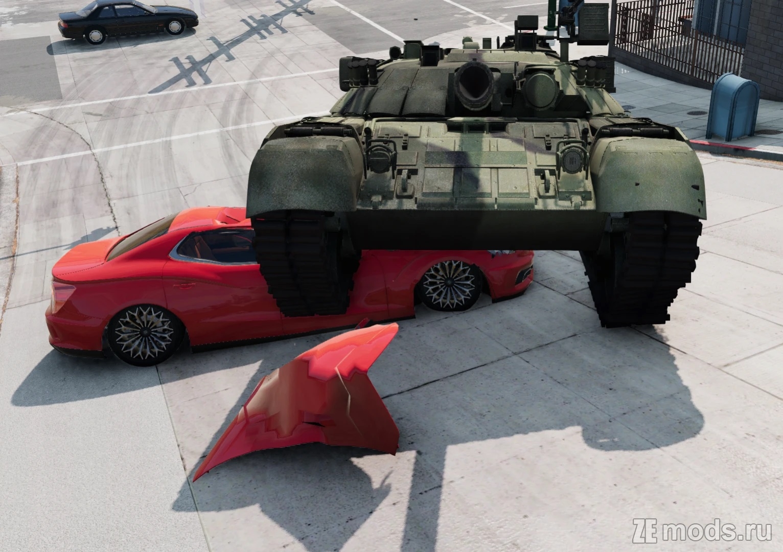 Мод T-80UD Tank для BeamNG.drive