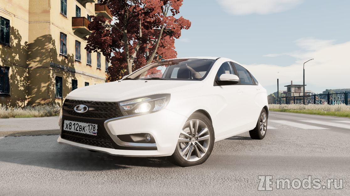 Lada Vesta (2.0) для BeamNG.drive (0.32.x)