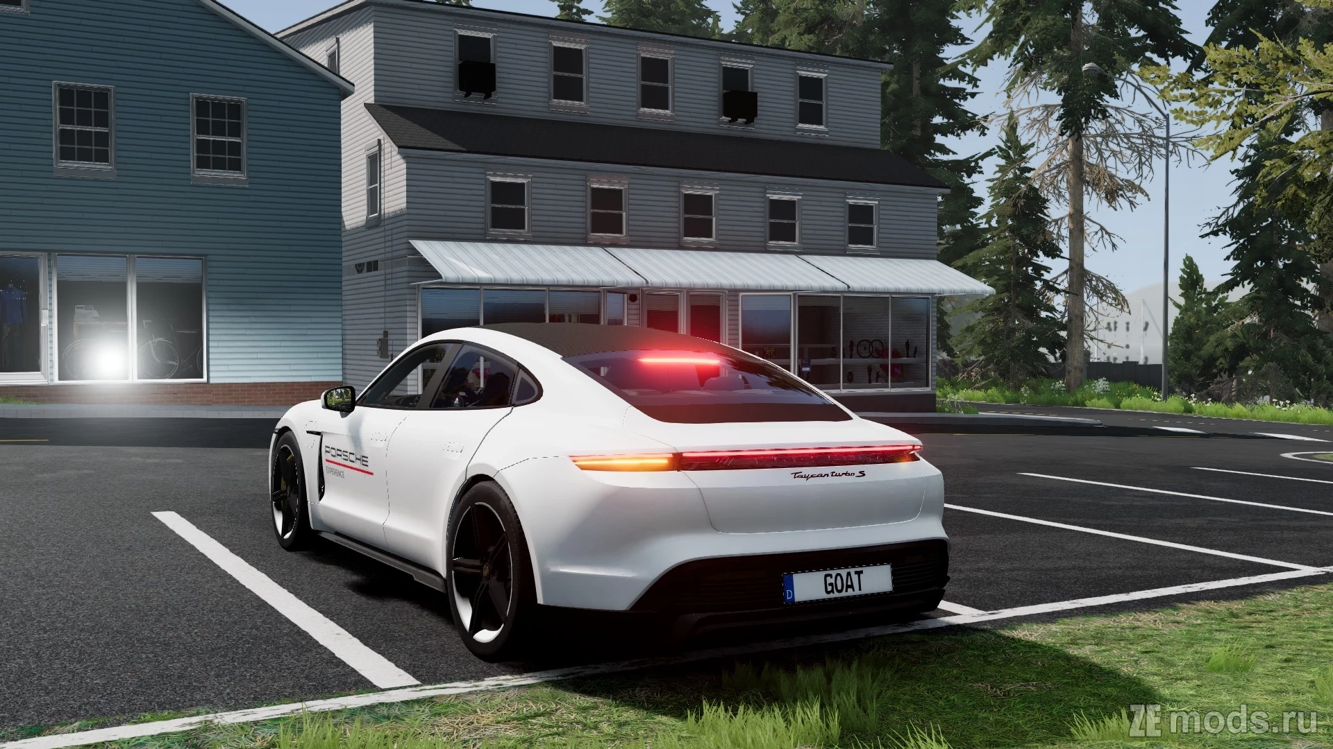 Мод Porshe taycan(1.0)  для BeamNG.Drive 0.32.x