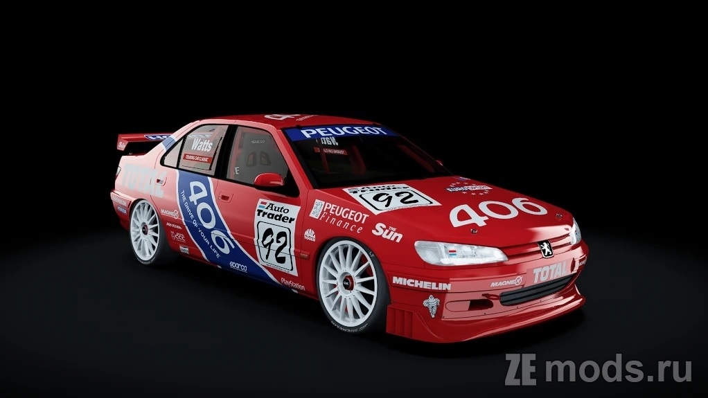 Мод Peugeot 406 BTCC (1.2.1) для Assetto Corsa