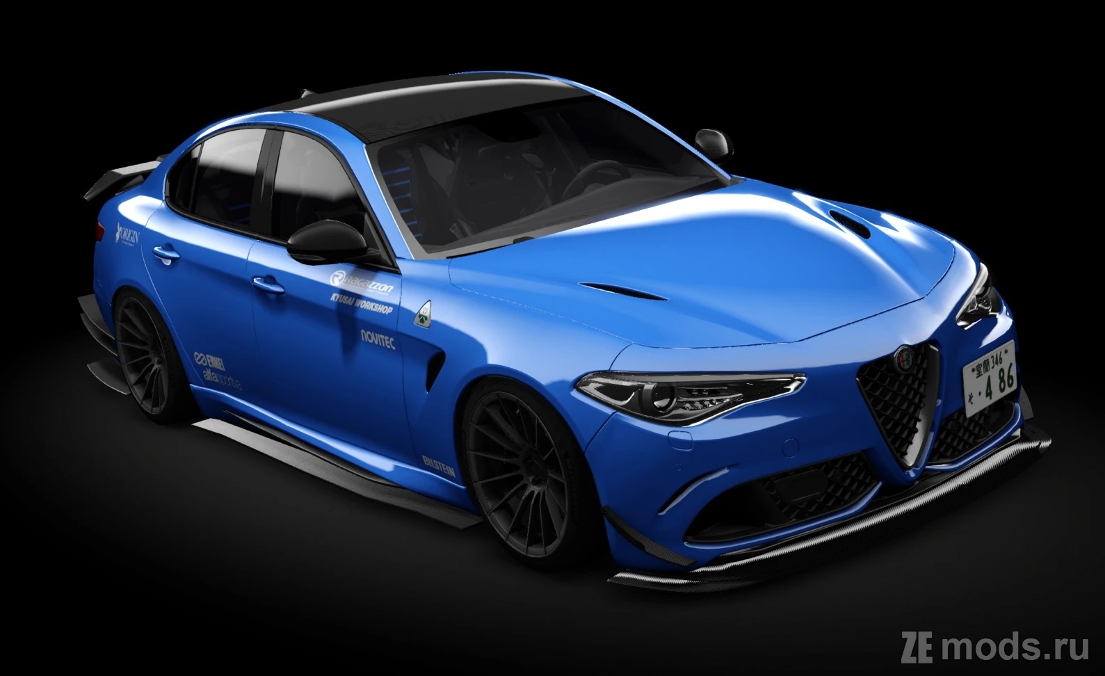 Мод Alfa Romeo Giulia Quadrifoglio Kyusai Sp. (1.0) для Assetto Corsa