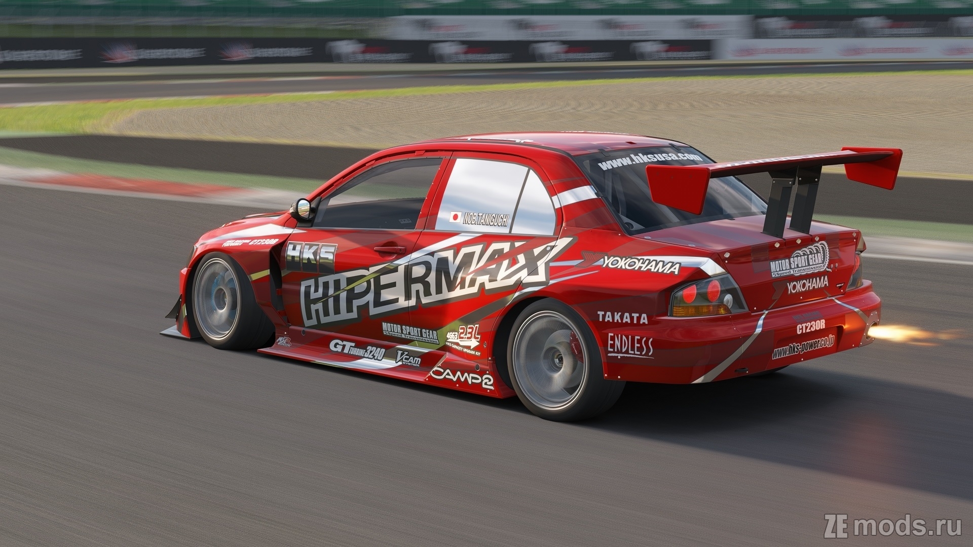 Мод Mitsubishi Lancer EVO HKS CT230R 2008 для Assetto Corsa