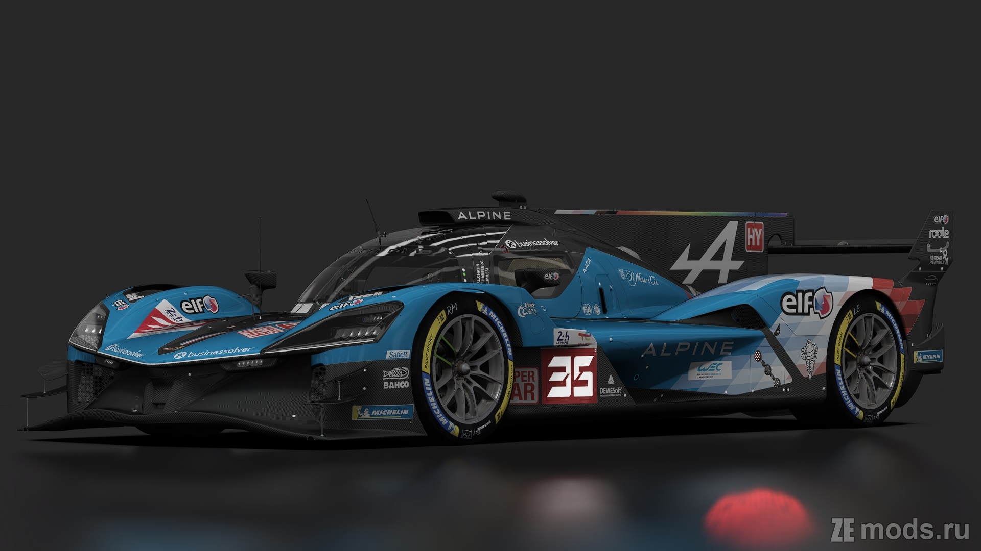 Мод 2024 Alpine A424 LMDh для Assetto Corsa