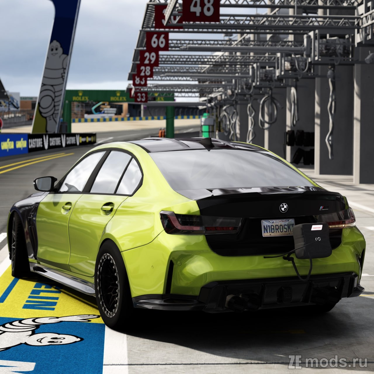 Мод BMW M3 G80 Singe Turbo для Assetto Corsa