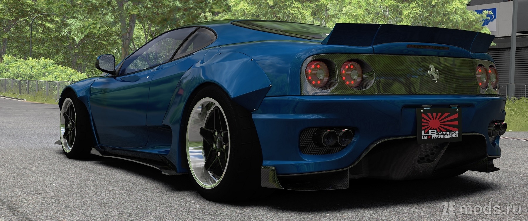 Мод Ferrari 360 Modena LibertyWalk Manual by TIResArpi для Assetto Corsa