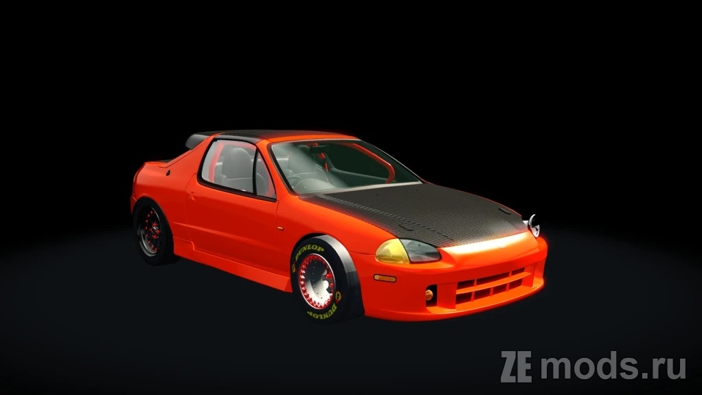 Мод H1 Drag Honda Del Sol X для Assetto Corsa