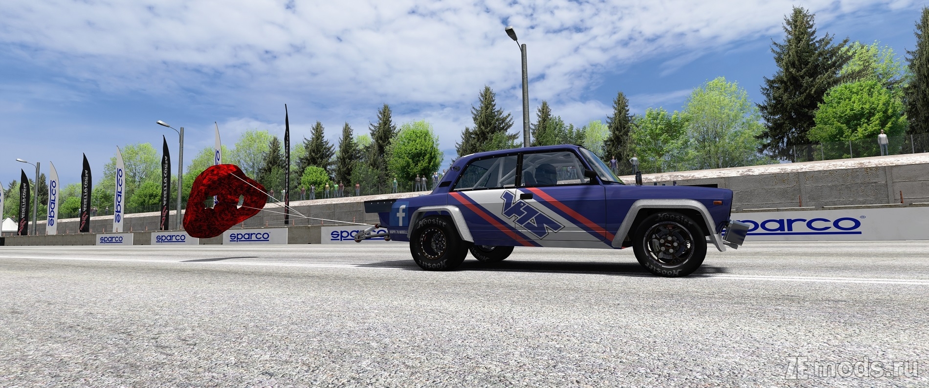 Мод Lada VFTS Rotary Dragster by TIResArpi для Assetto Corsa