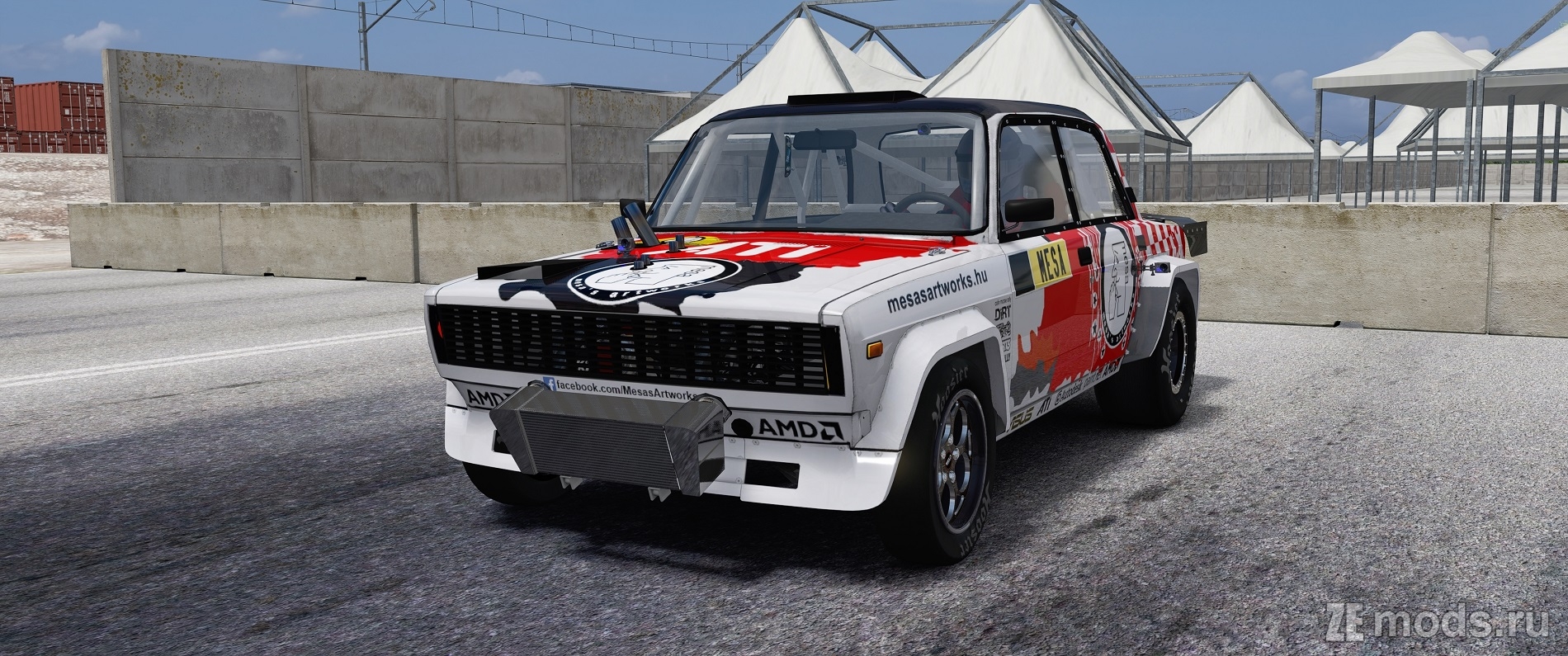 Lada VFTS Rotary Dragster by TIResArpi для Assetto Corsa