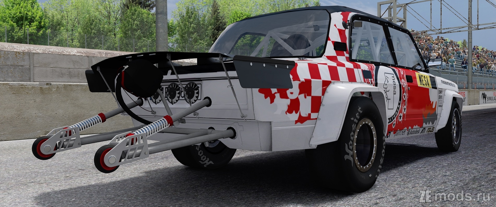 Мод Lada VFTS Rotary Dragster by TIResArpi для Assetto Corsa