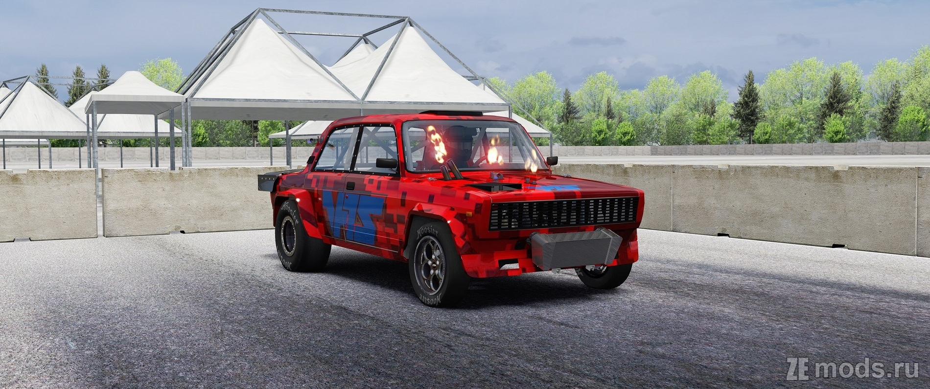 Мод Lada VFTS Rotary Dragster by TIResArpi для Assetto Corsa