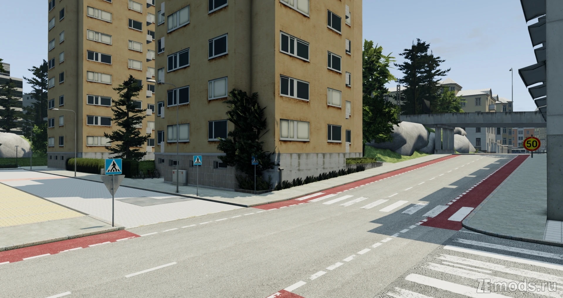 Карта Central Stalburg Alleys (INFRA) (1.0) для BeamNG.drive