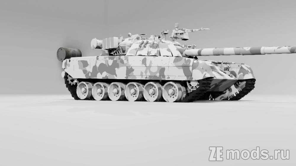 Мод Mod T-80U Tank для BeamNG.drive