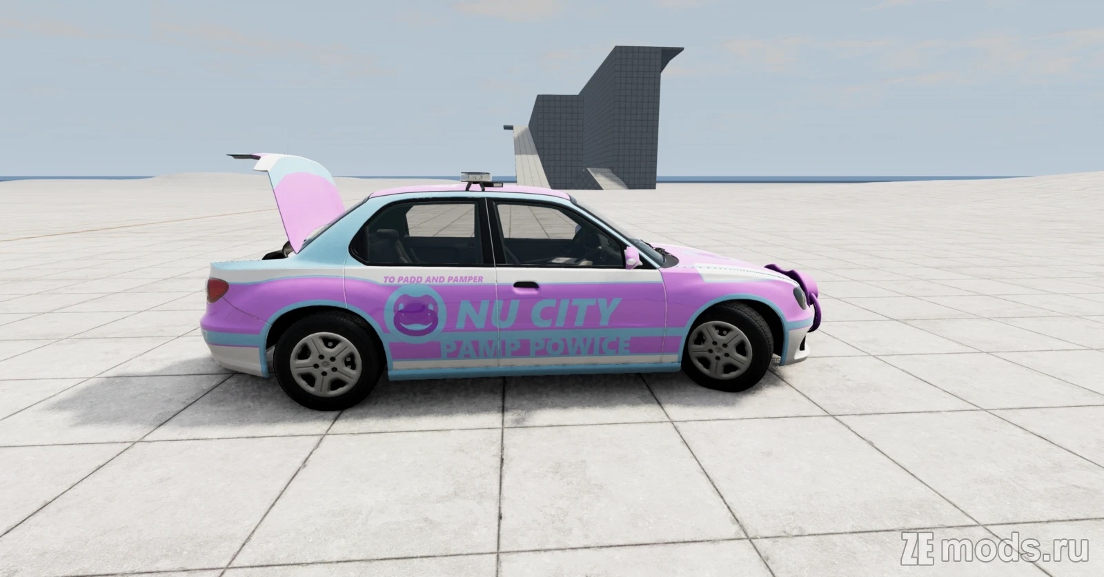 Мод Nu City Pamp Powice (ABDL) (2.0) для BeamNG.drive