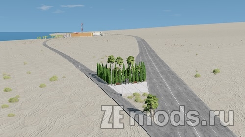 Мод Карта Land Of Sands - Песчаные земли (5.0) для BeamNG.drive (0.32.x)