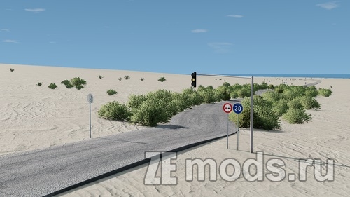 Мод Карта Land Of Sands - Песчаные земли (5.0) для BeamNG.drive (0.32.x)