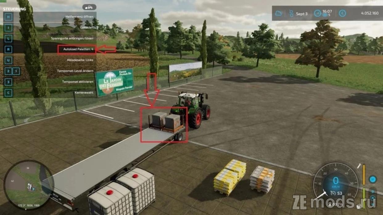 Мод Pallet Autoload Specialization - Автозагрузка поддонов (1.13.0.0) для FS22