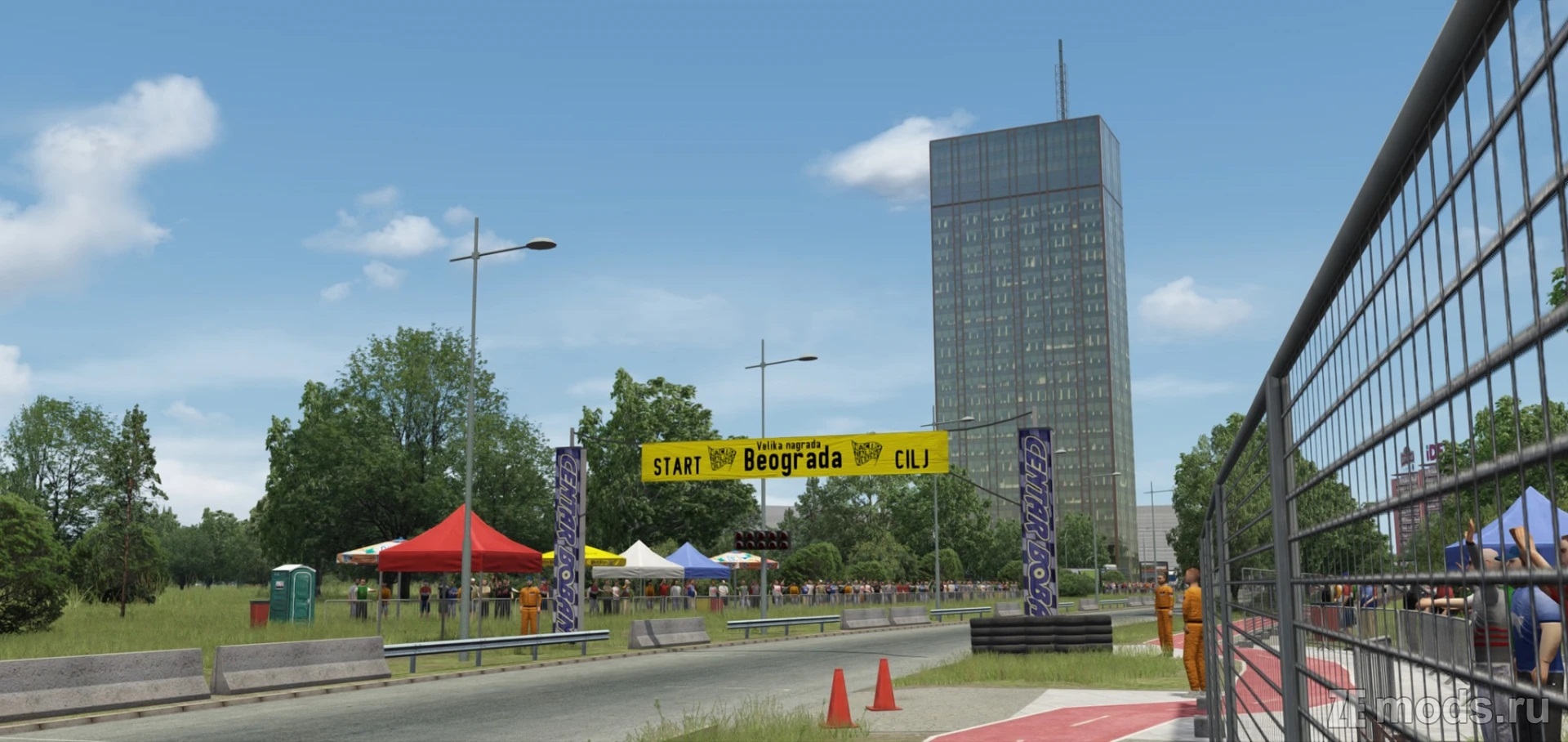 Карта Ušće Beograd (1.2) для Assetto Corsa