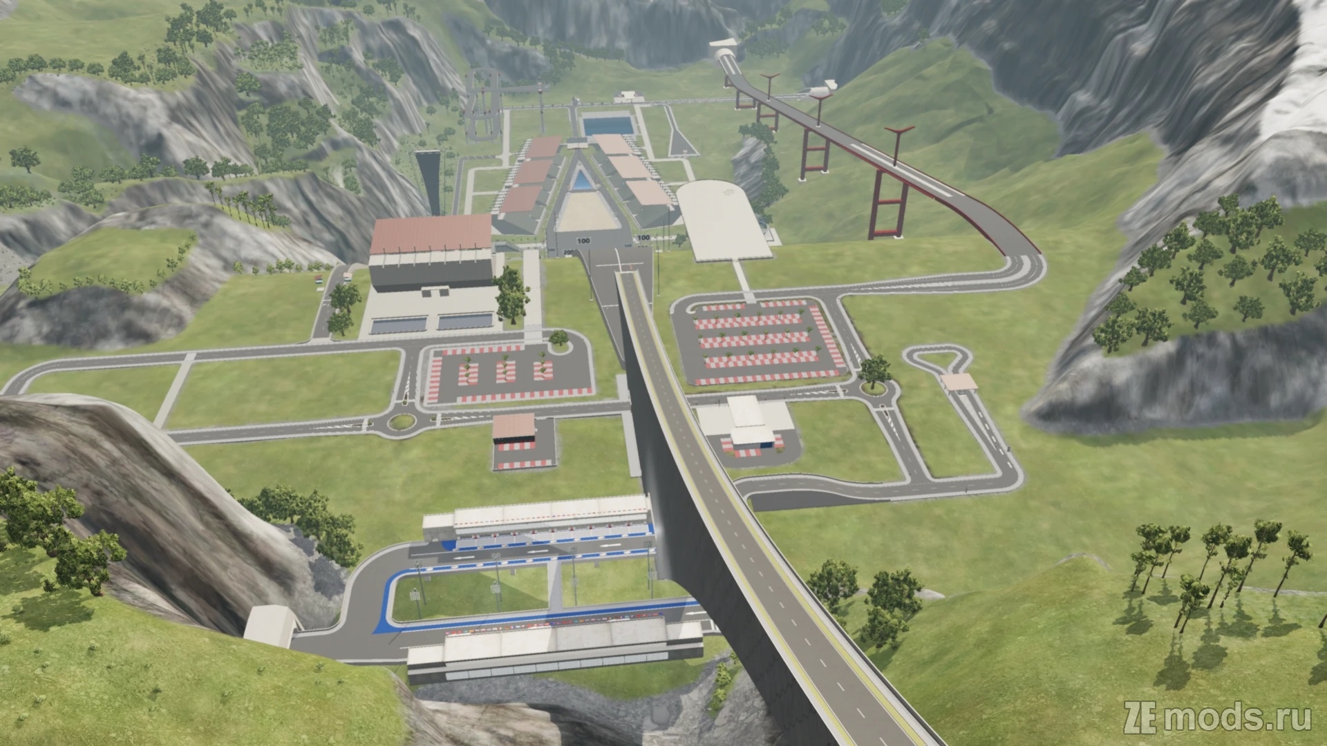 Карта Arena Car Jump Map (1.0) для BeamNG.drive