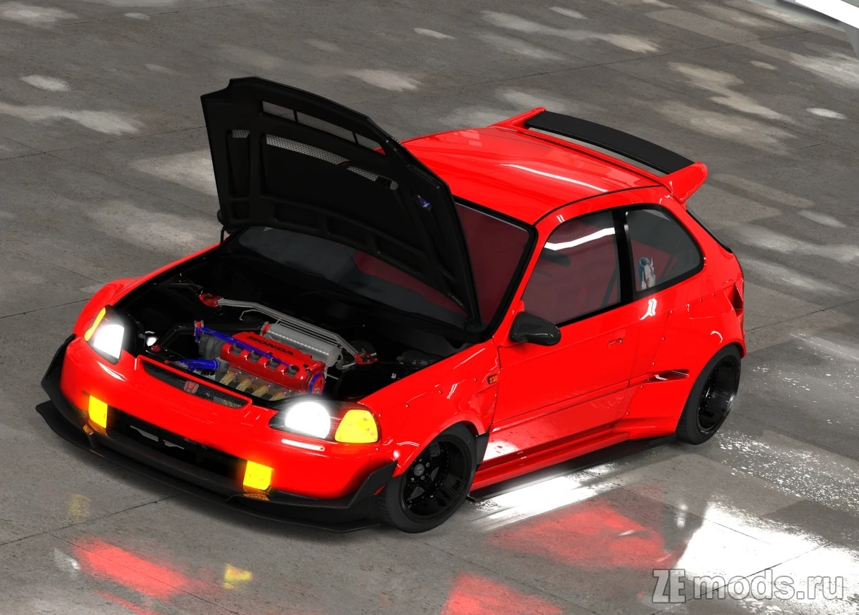 Мод Honda Civic EU3 EK (2.0) для Assetto Corsa