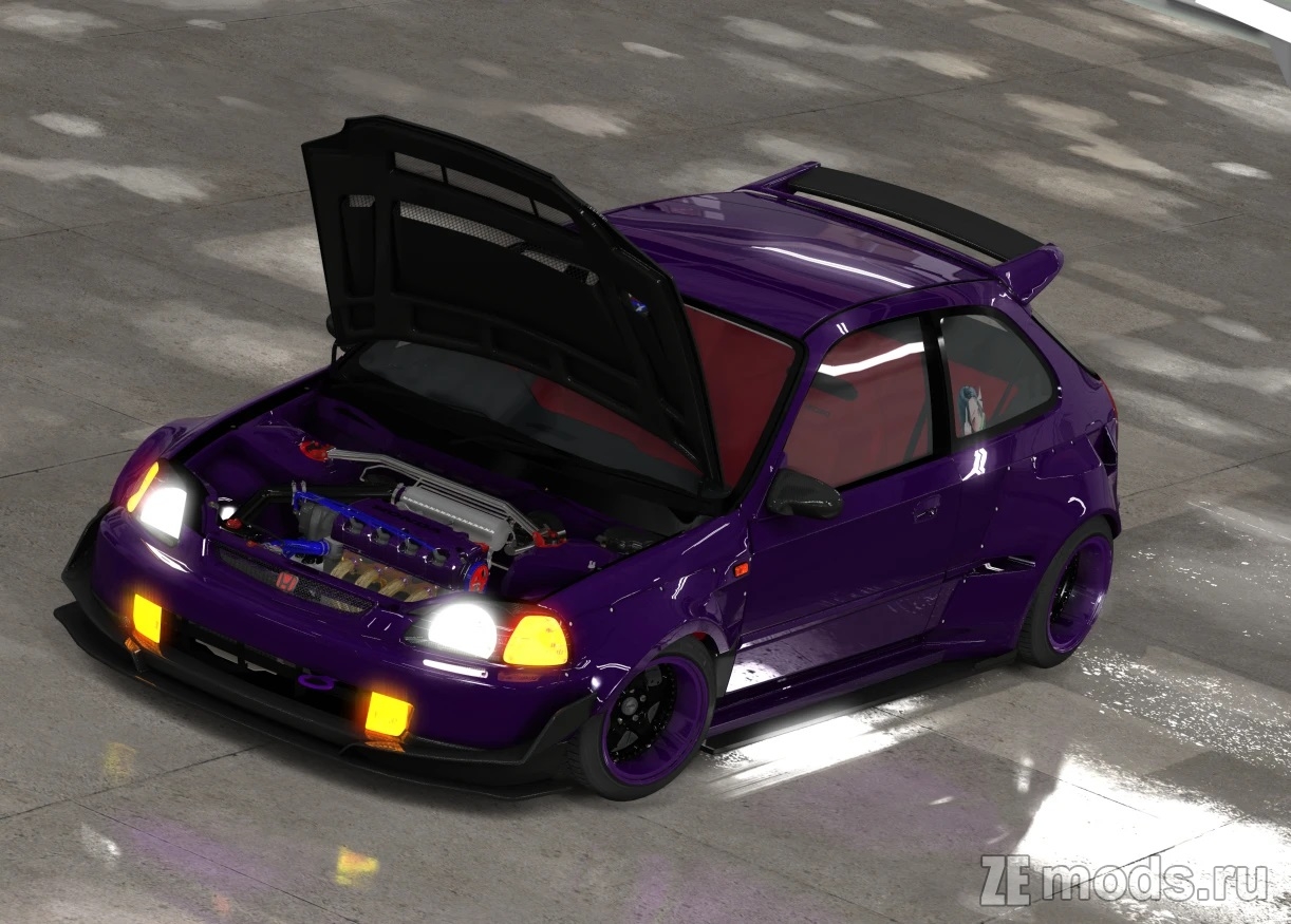 Мод Honda Civic EU3 EK (2.0) для Assetto Corsa