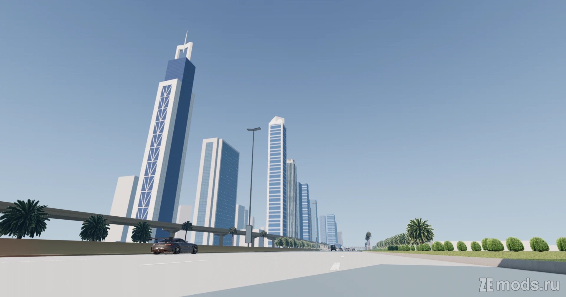 Карта "E11 Dubai Sheikh Zayed Road" для BeamNG.drive