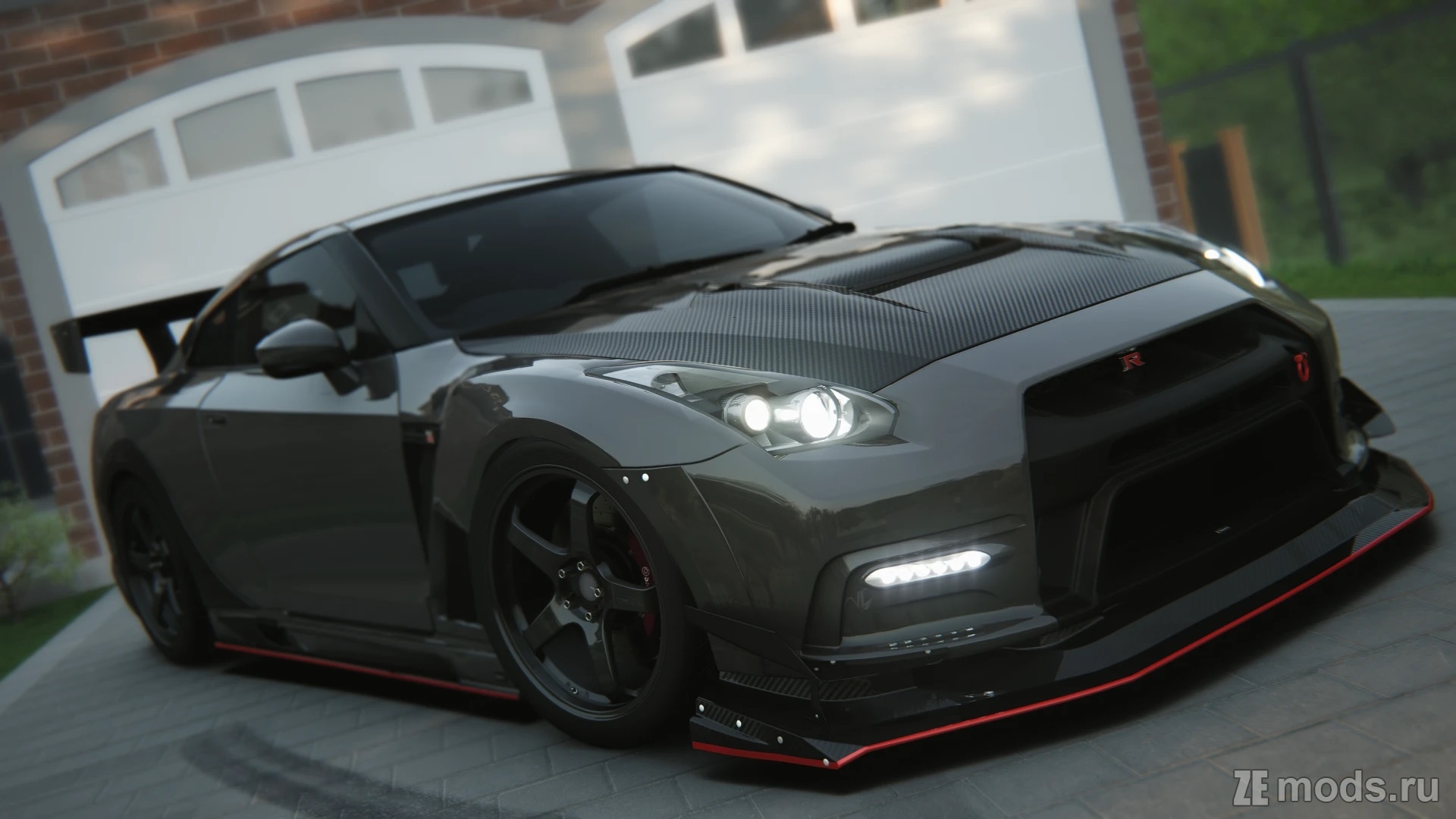 Мод Nissan Skyline GT-R R35 Varis 1 No Hesi Spec для Assetto Corsa