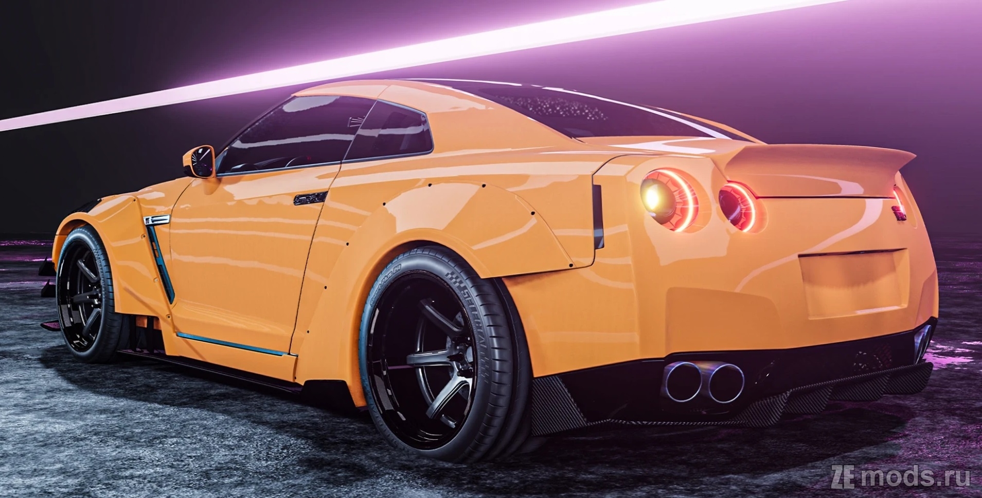 Мод Nissan GT-R R35 (2.3) для BeamNG.drive