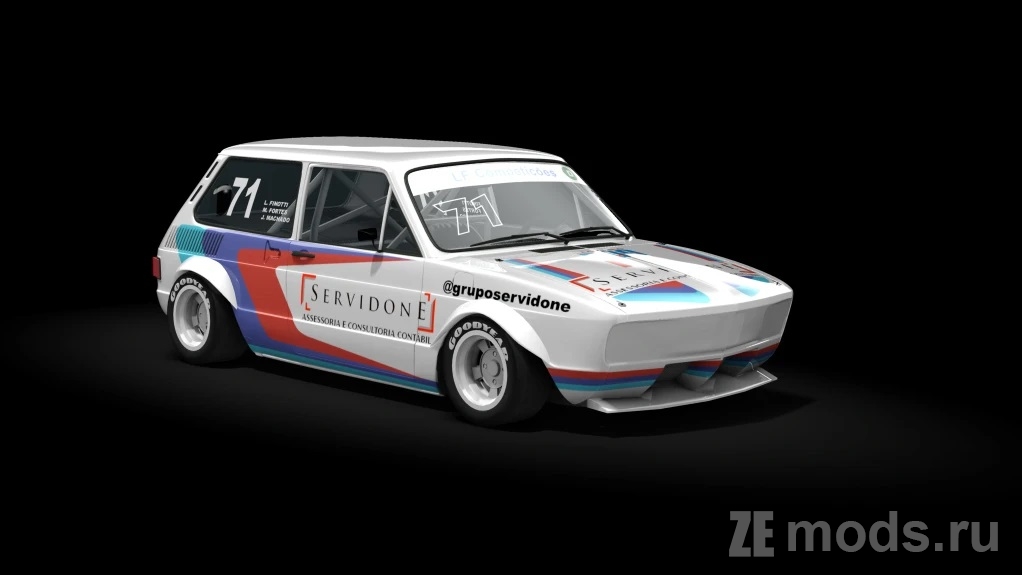 Мод VW Brasilia D3 1600 для Assetto Corsa