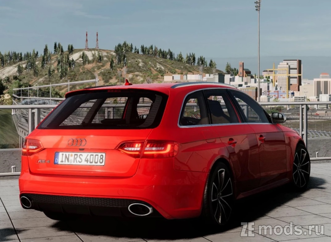 Мод Audi RS4 Avant для BeamNG.drive