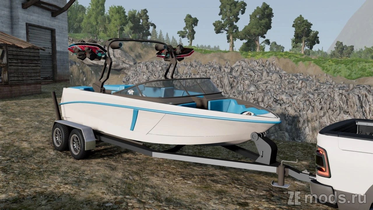 MSW Wake Boat (1.0) для BeamNG.drive