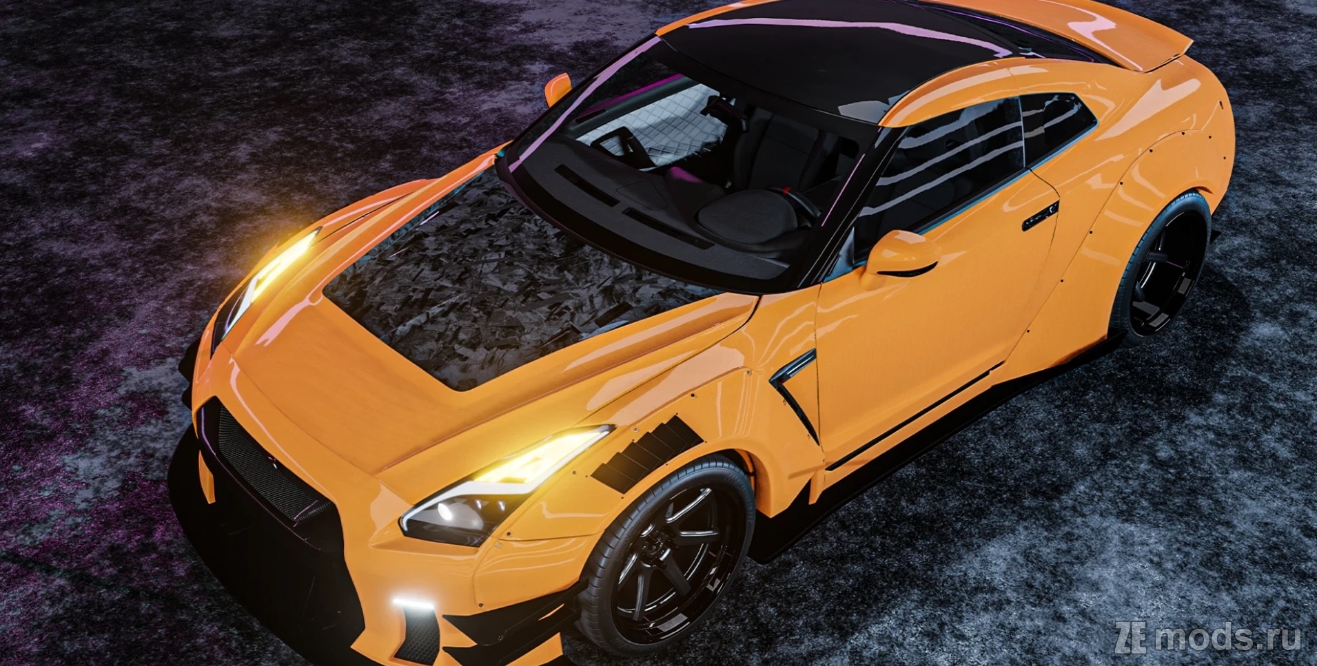 Мод Nissan GT-R R35 (2.3) для BeamNG.drive