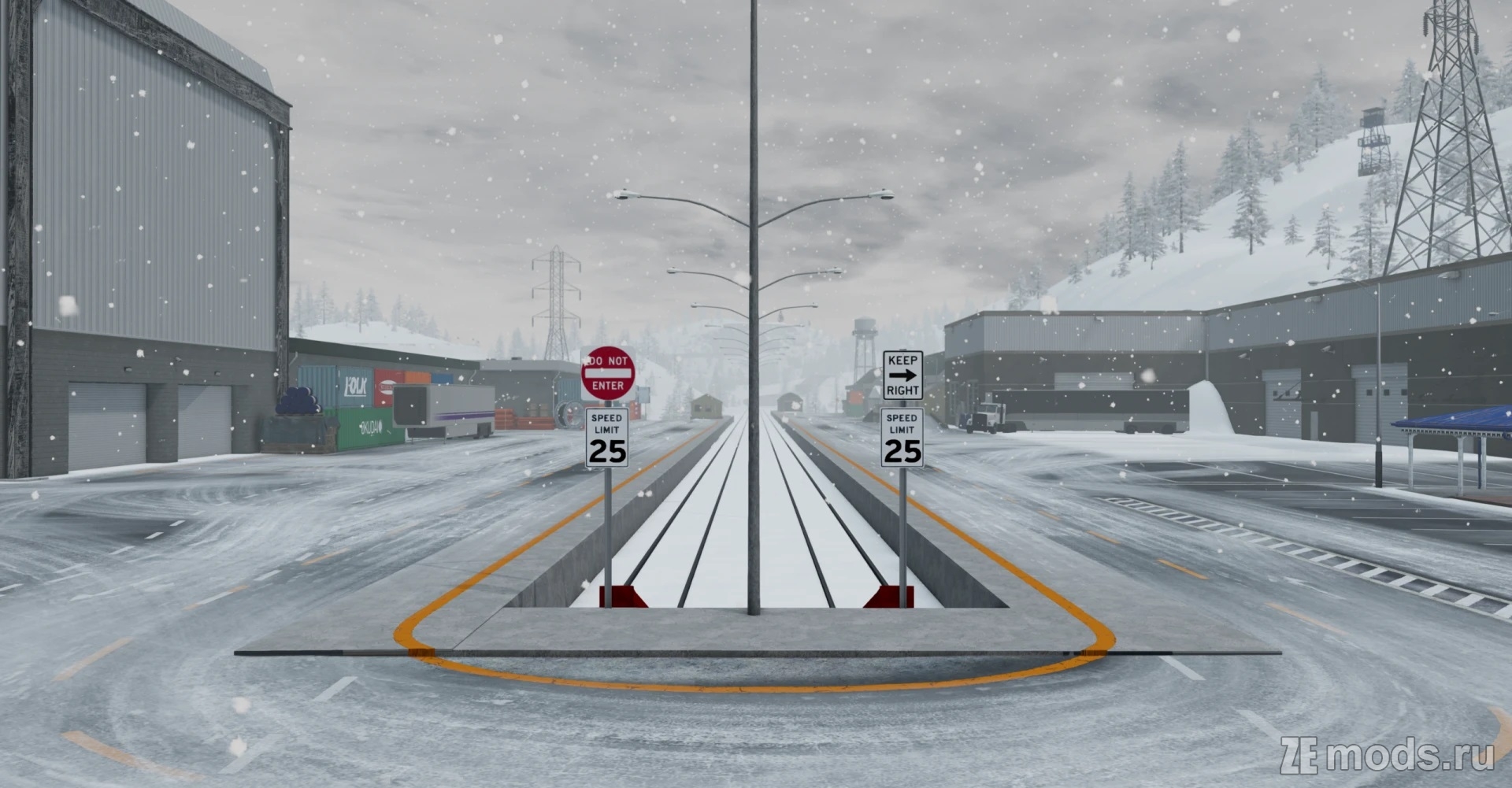 Карта Polar Expressway Revamp (2.1) для BeamNG.drive