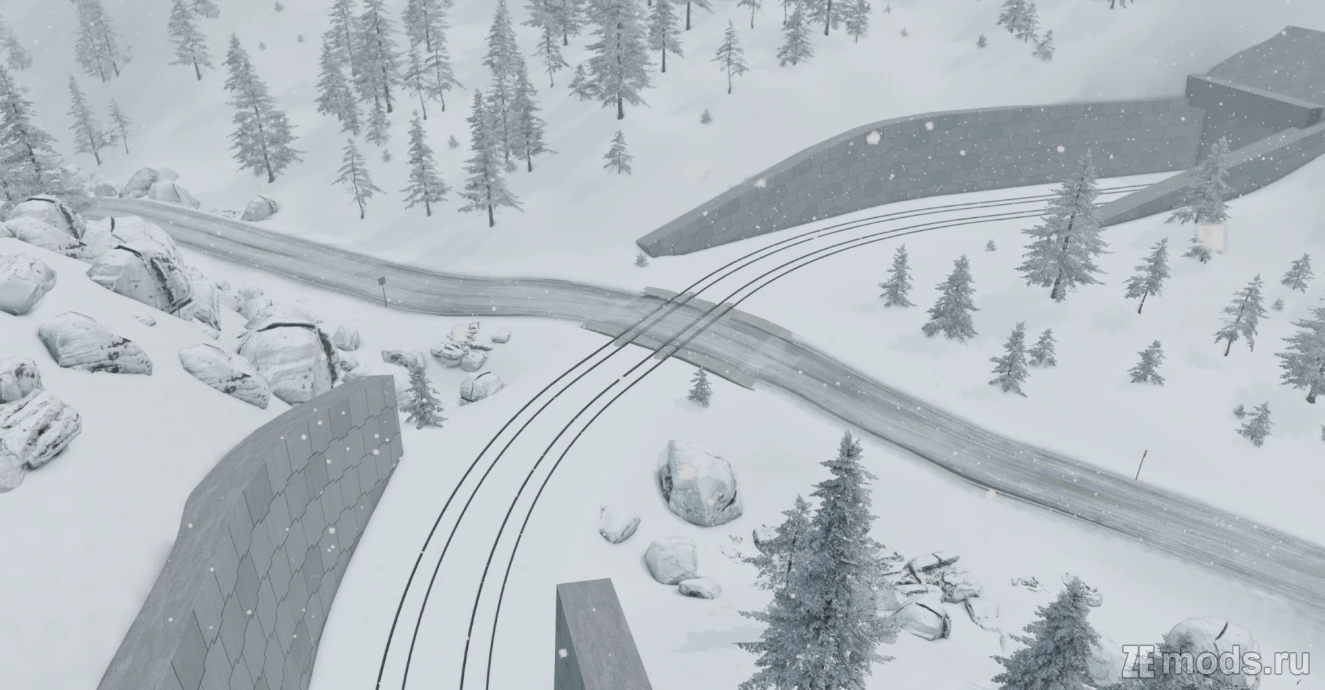 Карта Polar Expressway Revamp (2.1) для BeamNG.drive