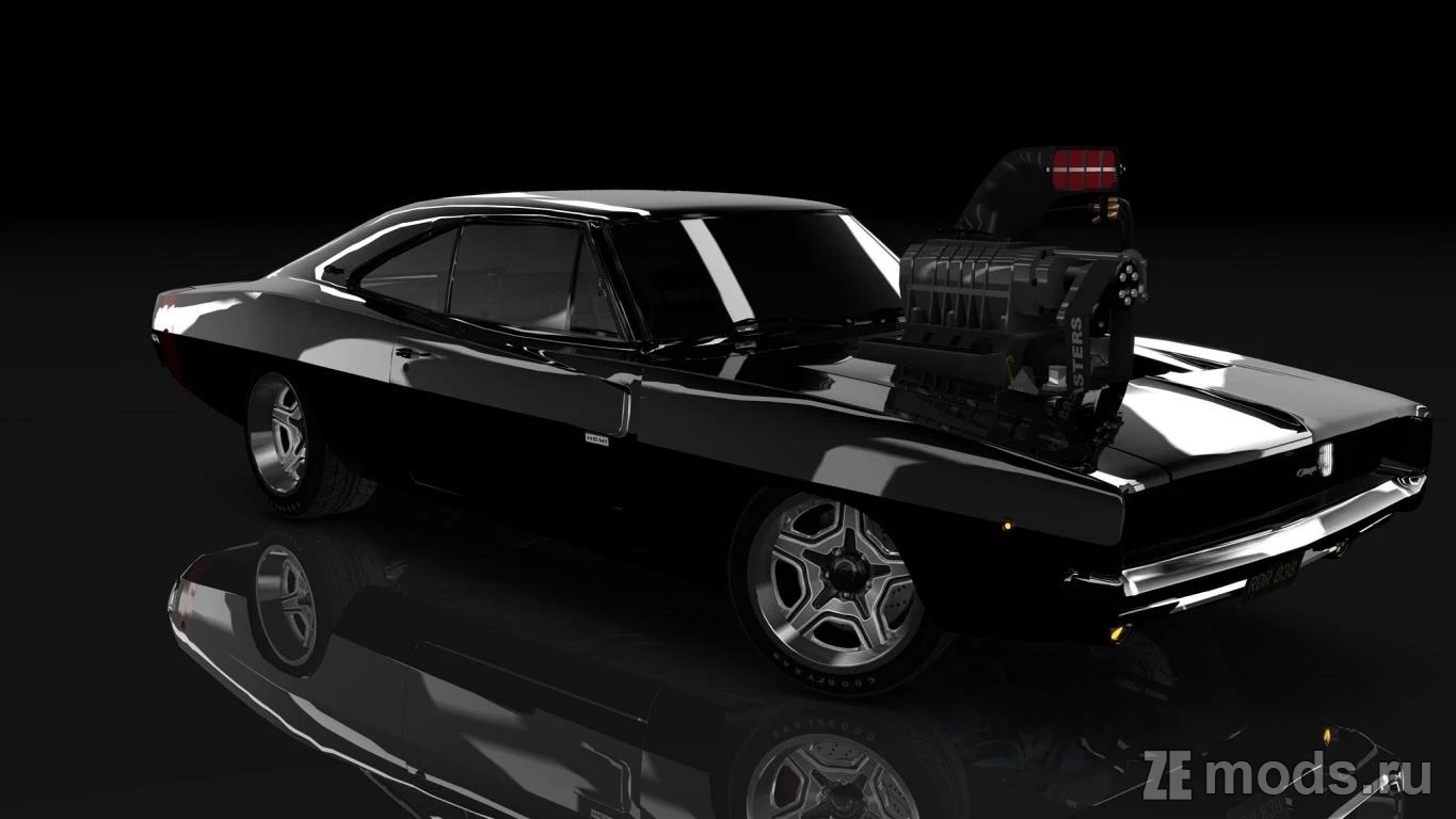 Мод Dodge Charger R/T HE420SB 1968 Big Charger (1.0) для Assetto Corsa