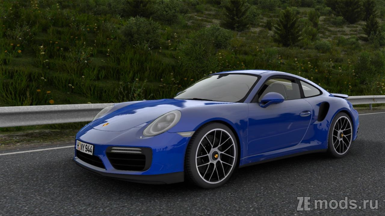 Мод Porsche 911 Turbo S (2.1) для Euro Truck Simulator 2 (1.54)