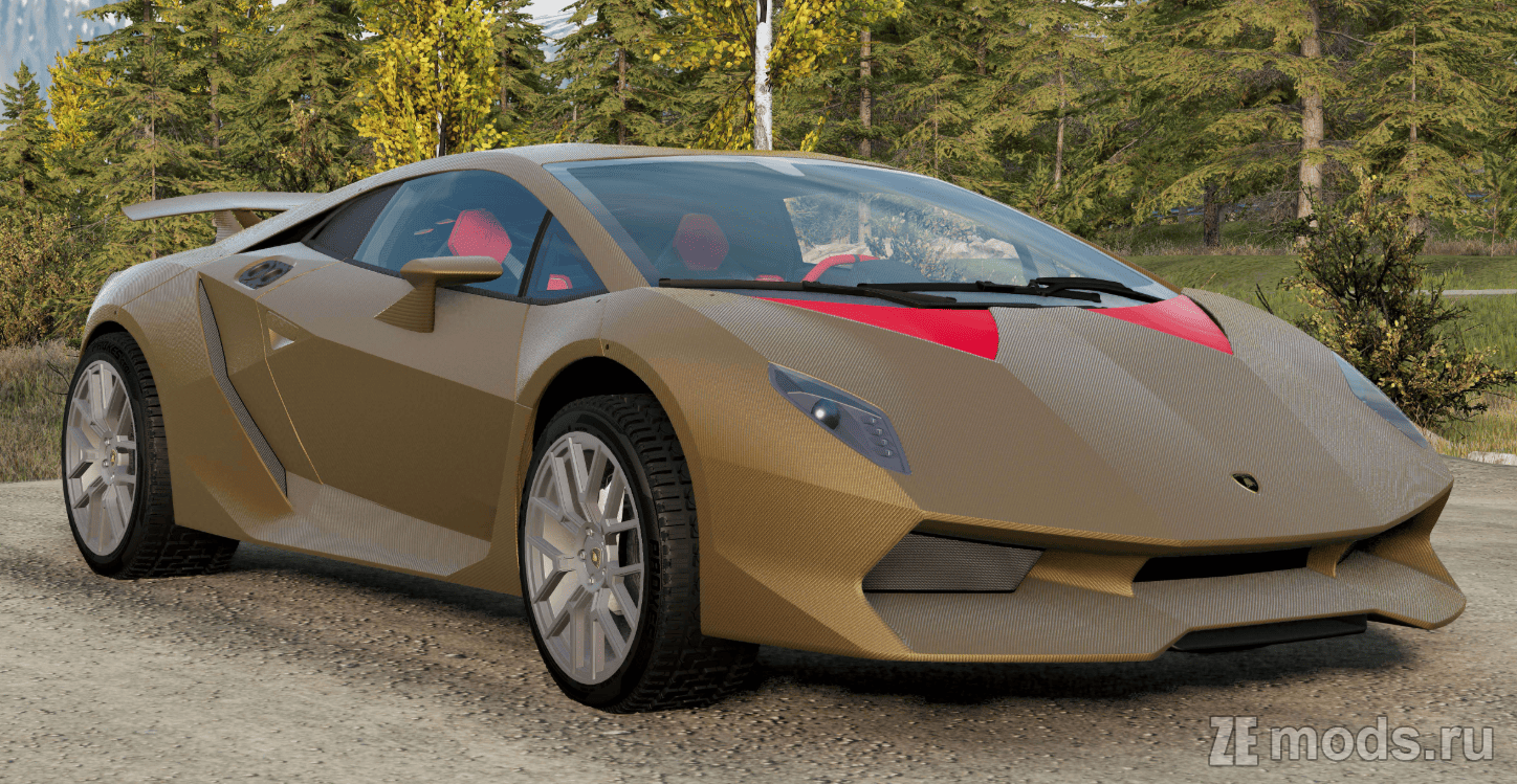 Мод Lamborghini Sesto Elemento (2012) (2.0) для BeamNG.drive (0.35.x)