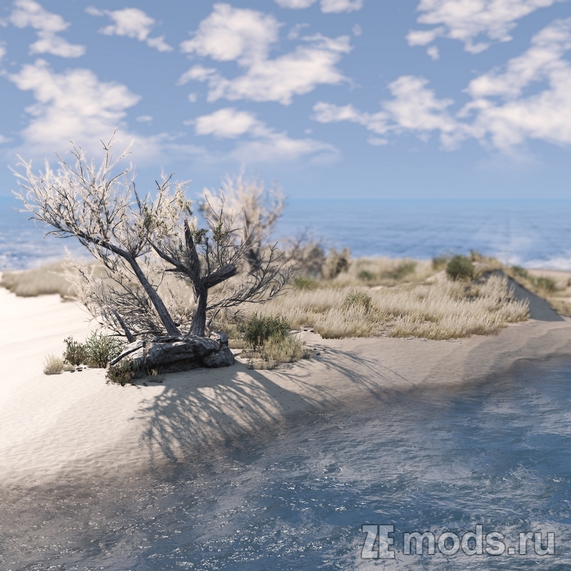 Карта "Pure Sands" (1.4) для BeamNG.drive (0.35.x)