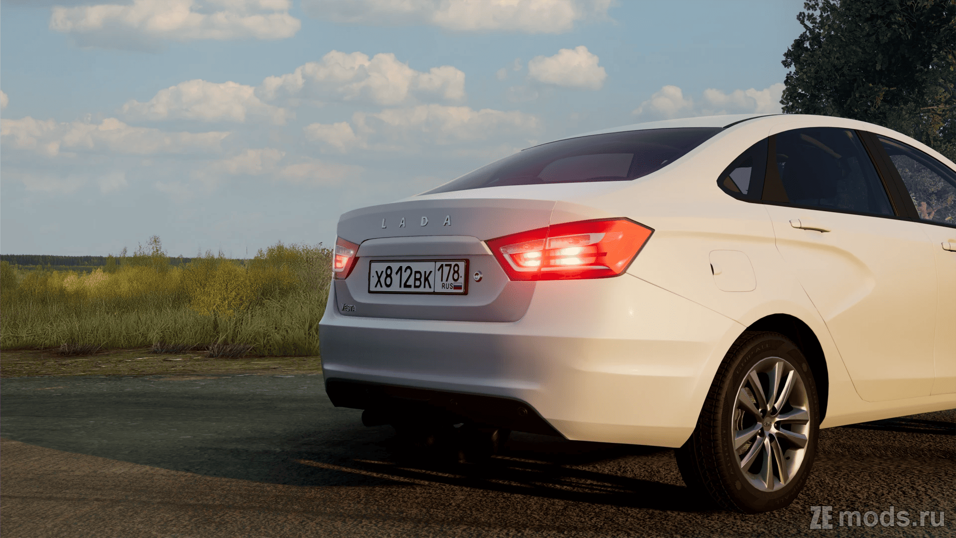 Мод Lada Vesta (3.0) для BeamNG.drive (0.35.x)