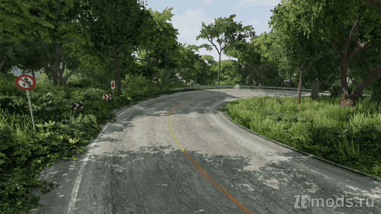 Мод Карта &quot;Momiji Line&quot; (1.0) для BeamNG.drive (0.35.x)
