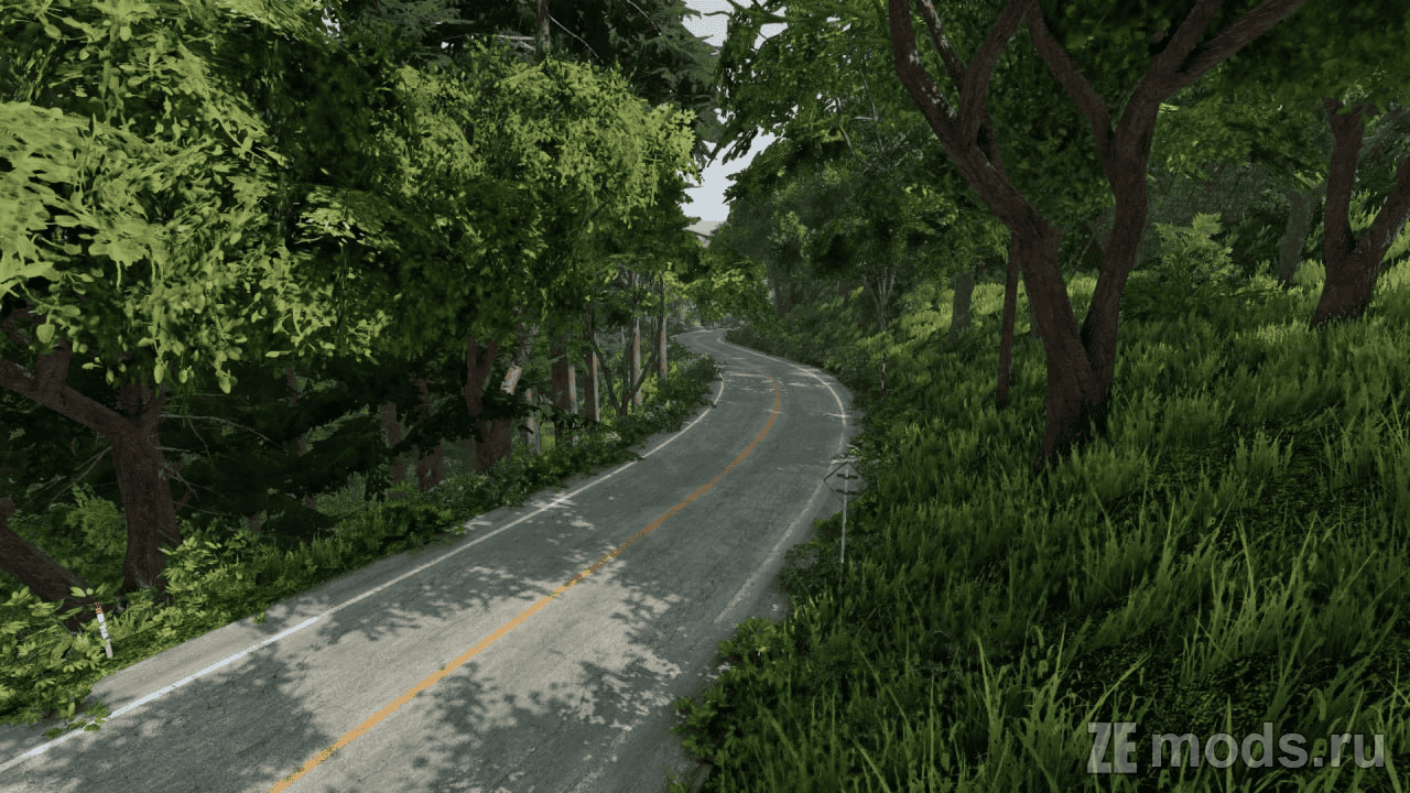Мод Карта &quot;Momiji Line&quot; (1.0) для BeamNG.drive (0.35.x)