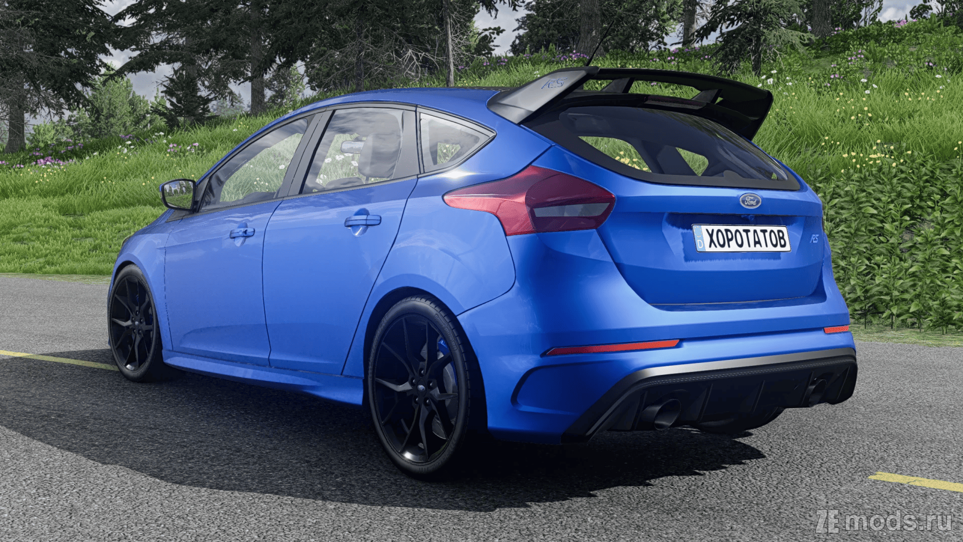 Мод Ford Focus RS 2016-2018 (1.0) для BeamNG.drive (0.35.x)