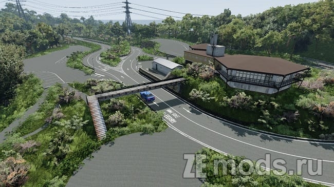 Мод Карта &quot;Hakone Turnpike&quot; (2.0) для BeamNG.drive (0.35.x)