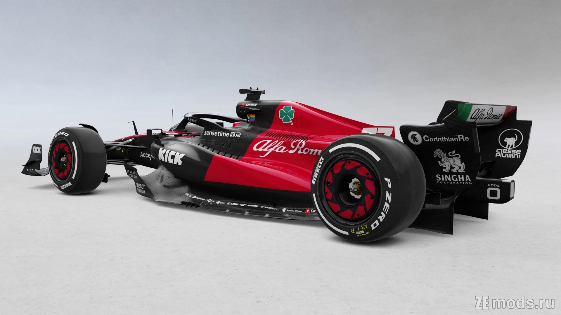 Мод RSS Formula Hybrid 2023 Alfa Romeo C43 Livery (1.1) для Assetto Corsa