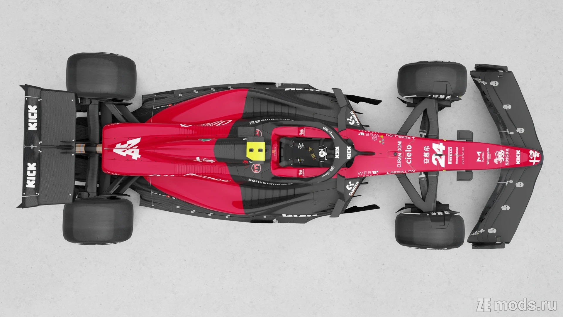 Мод RSS Formula Hybrid 2023 Alfa Romeo C43 Livery (1.1) для Assetto Corsa