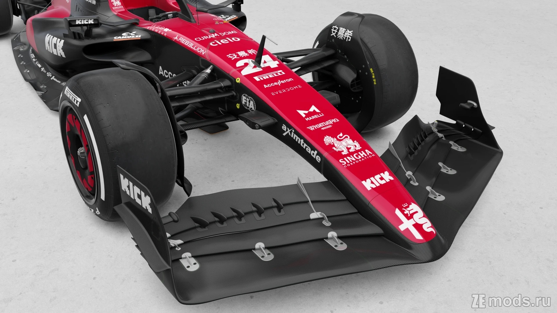 Мод RSS Formula Hybrid 2023 Alfa Romeo C43 Livery (1.1) для Assetto Corsa
