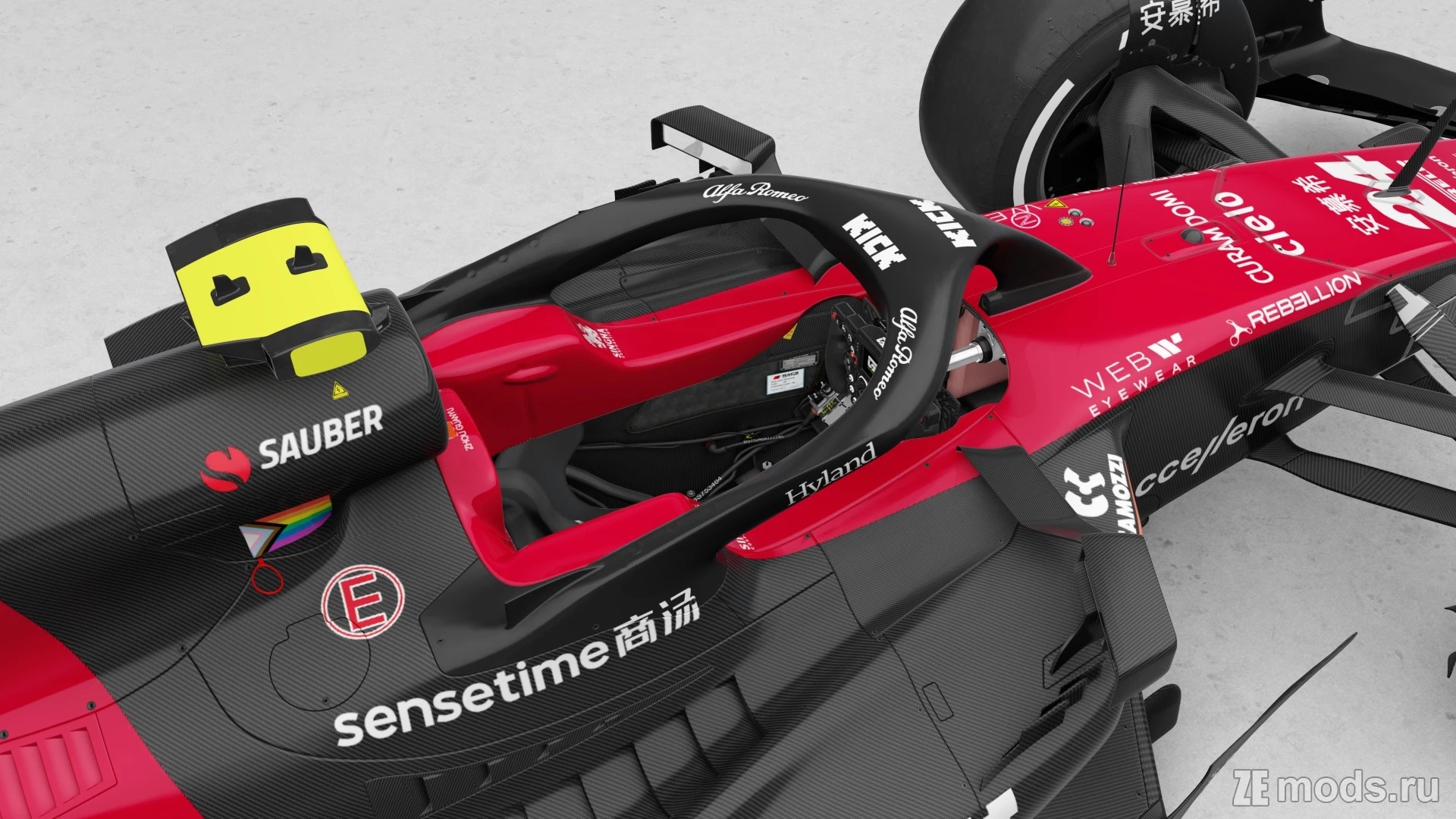 Мод RSS Formula Hybrid 2023 Alfa Romeo C43 Livery (1.1) для Assetto Corsa