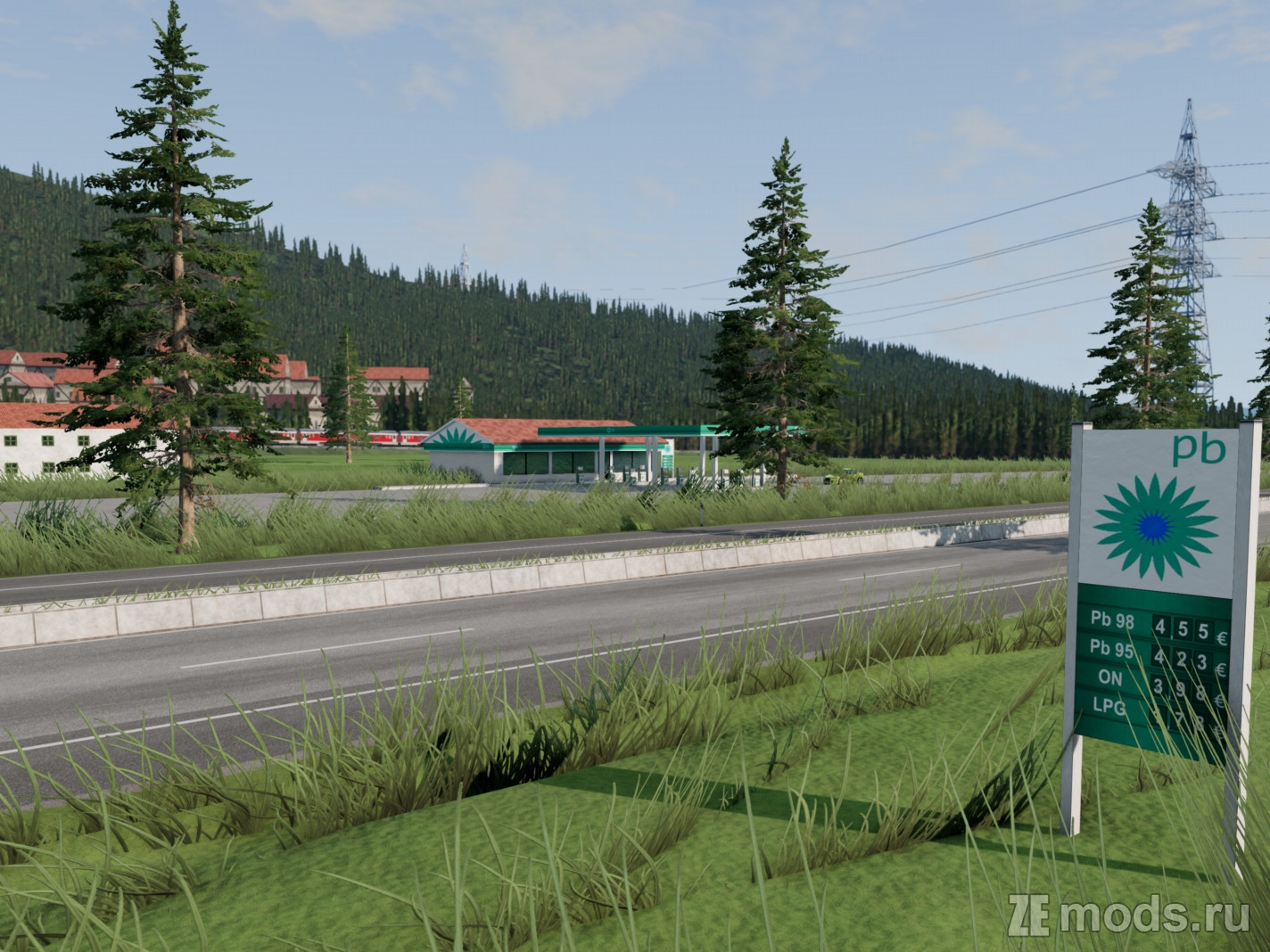 Мод Карта &quot;Autobahn 57k&quot; (1.3) для BeamNG.drive (0.35.x)