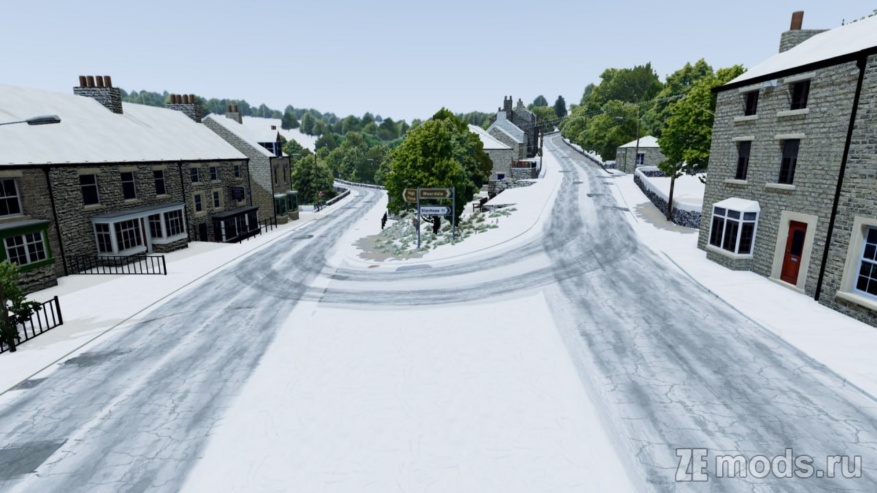 Карта "Frostbound Snow" (1.2) для BeamNG.drive (0.35.x)