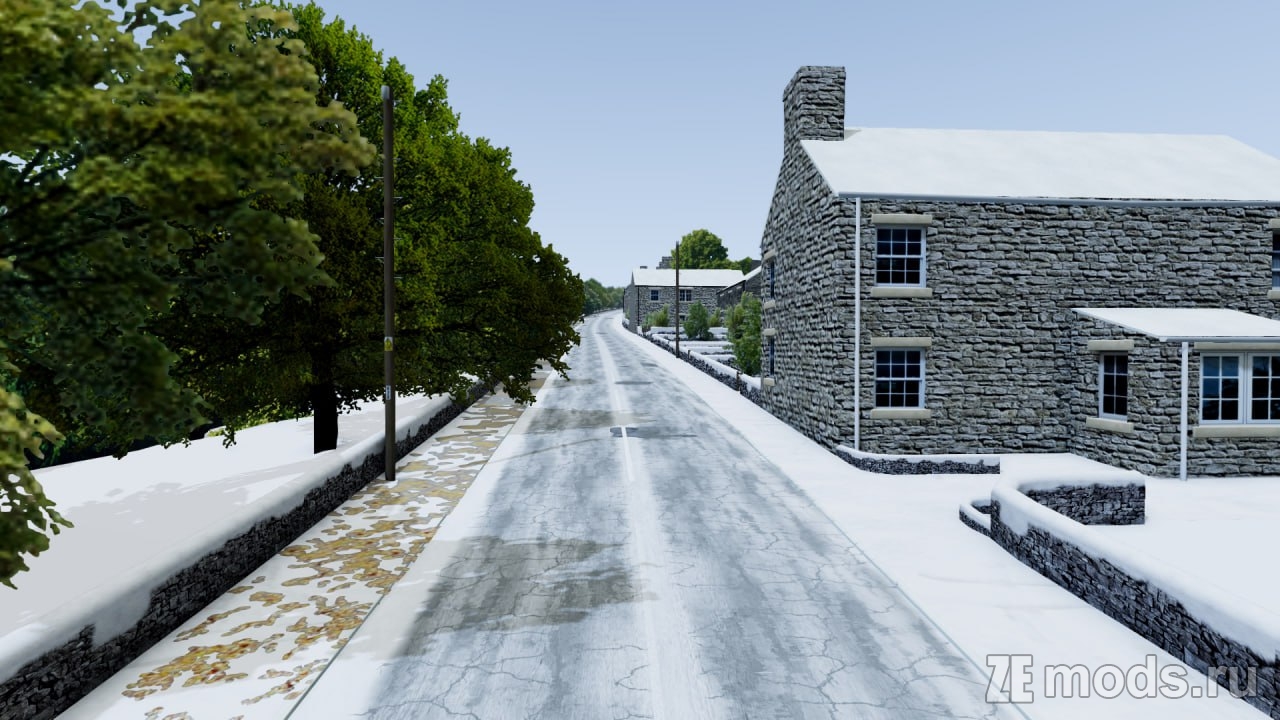 Мод Карта &quot;Frostbound Snow&quot; (1.2) для BeamNG.drive (0.35.x)